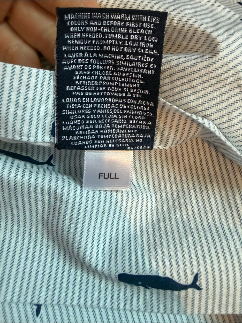 Nautica Blue Whale Stripe Cotton Sheet Set